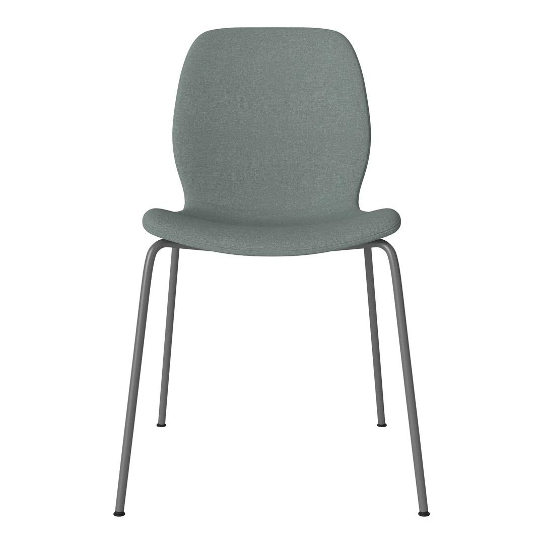 Seed Dining Chair - Upholstered -  Steel Base, Grey Lacquered - Image 37