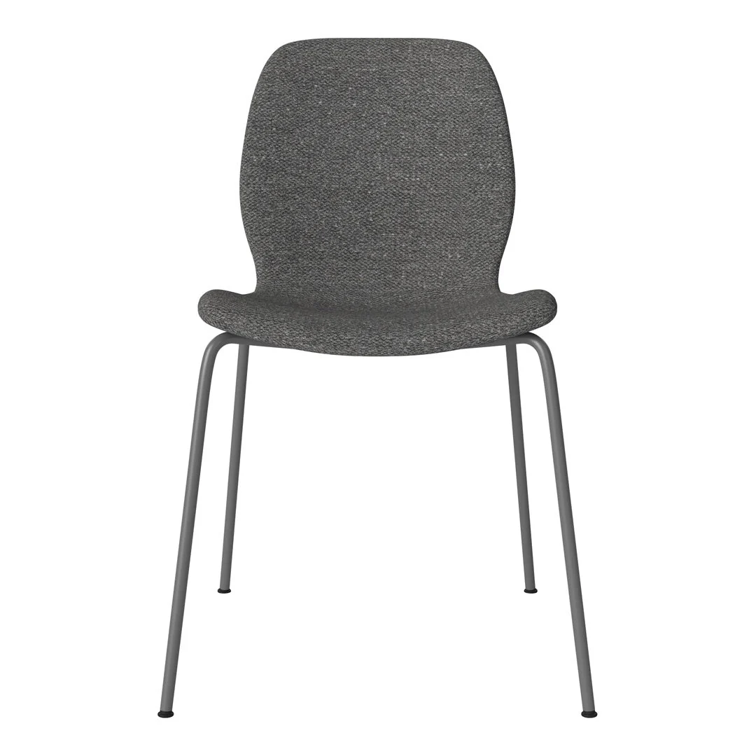 Seed Dining Chair - Upholstered -  Steel Base, Grey Lacquered - Image 38