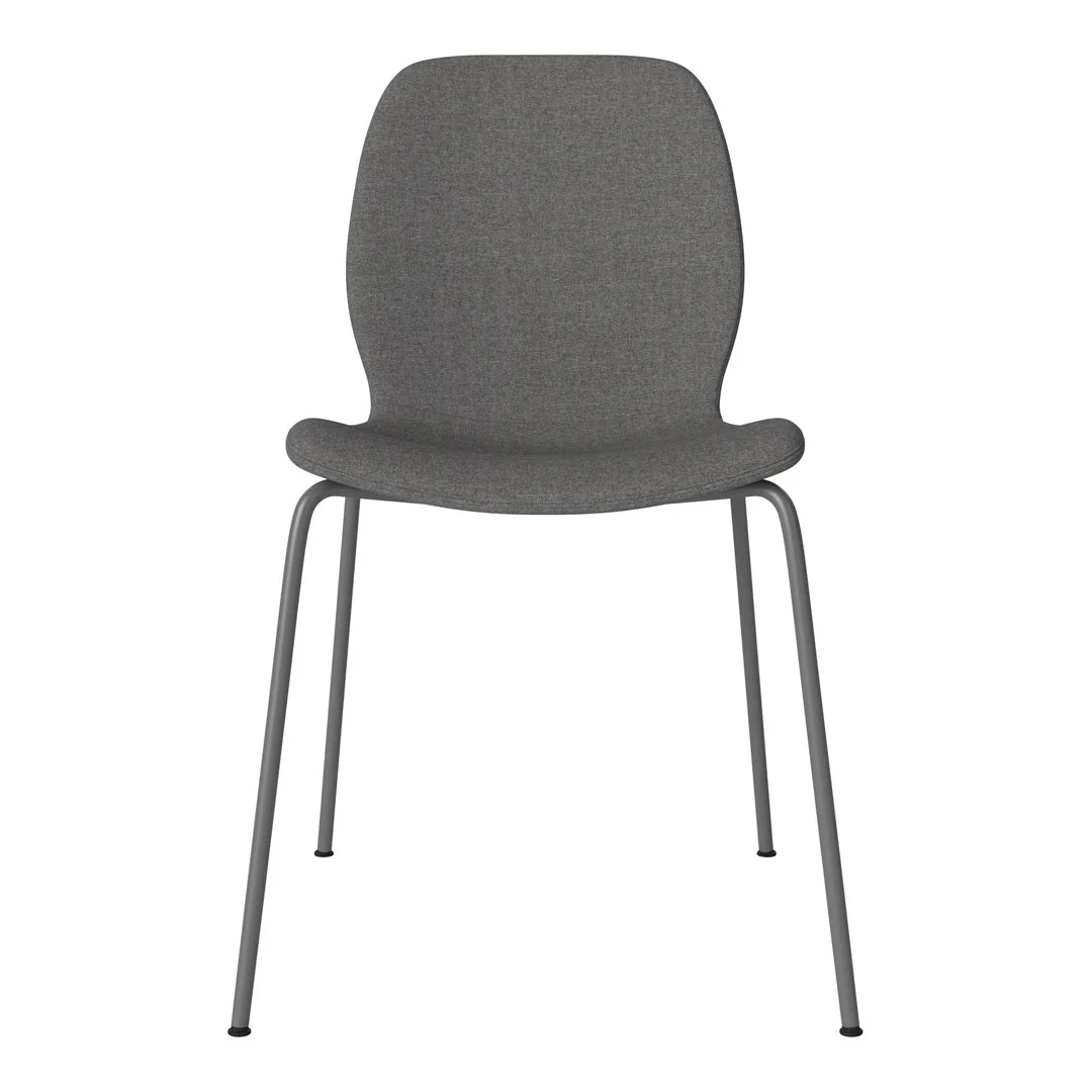 Seed Dining Chair - Upholstered -  Steel Base, Grey Lacquered - Image 43