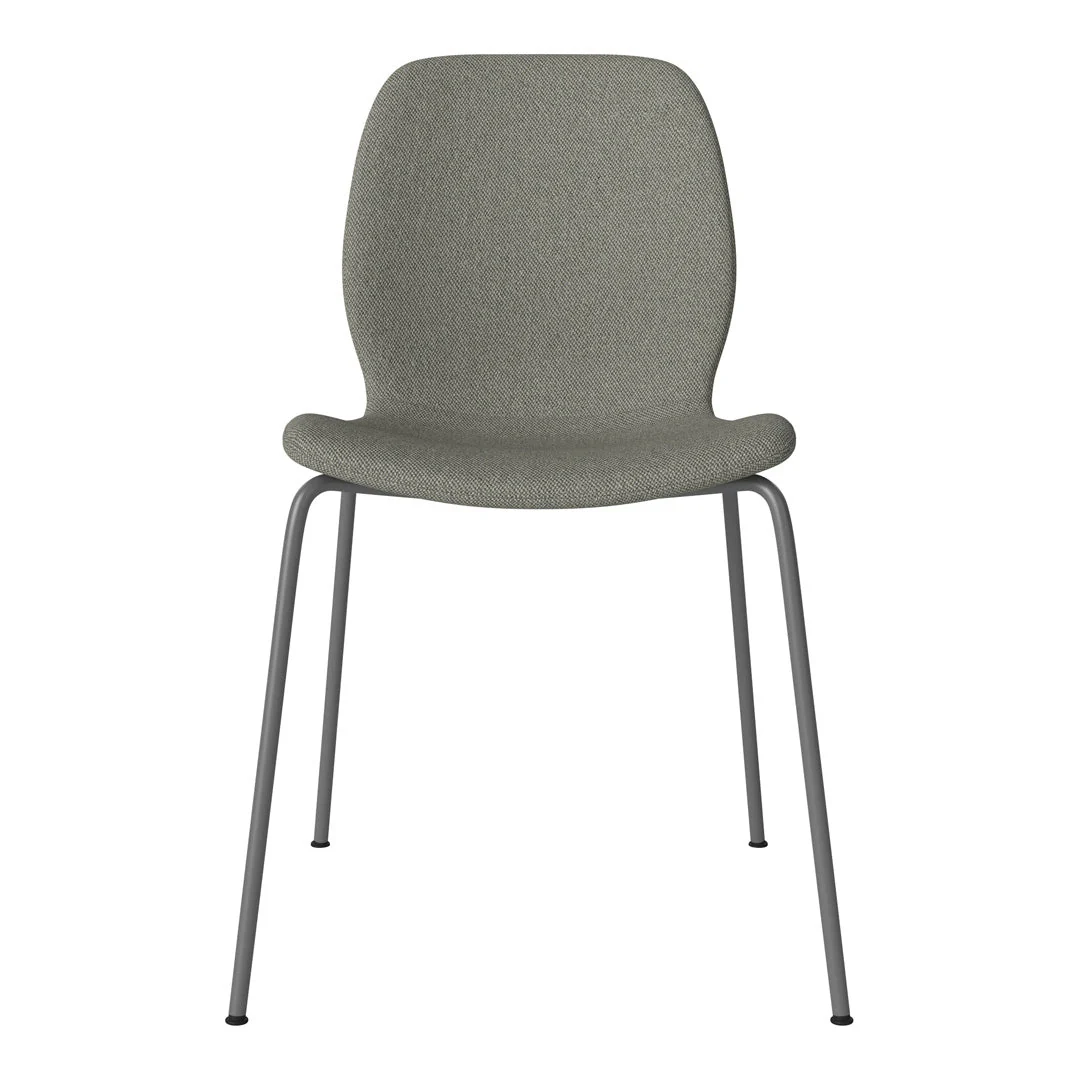 Seed Dining Chair - Upholstered -  Steel Base, Grey Lacquered - Image 45