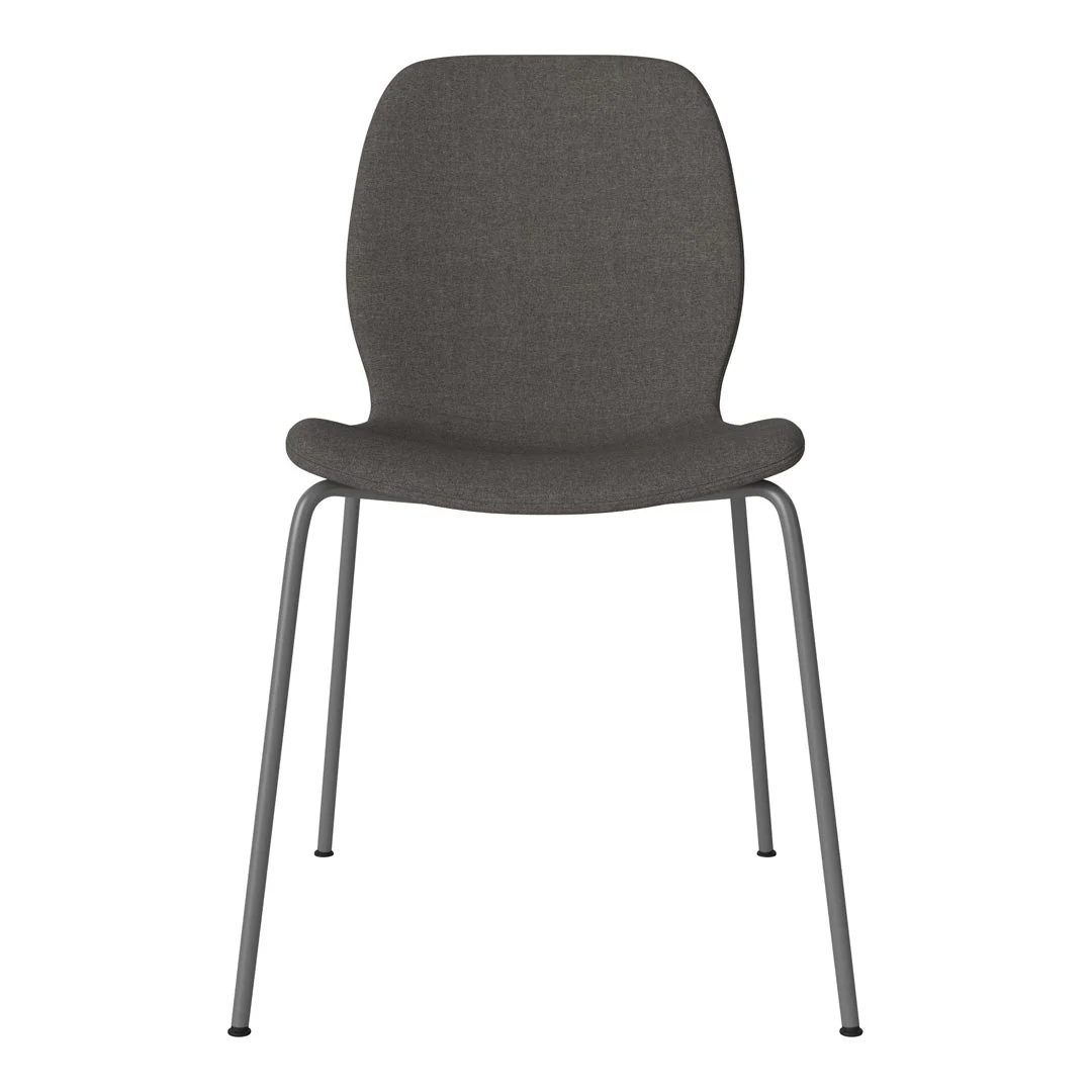 Seed Dining Chair - Upholstered -  Steel Base, Grey Lacquered - Image 48