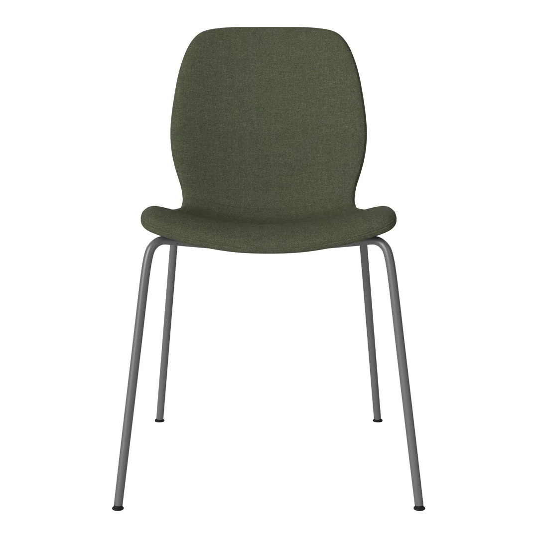 Seed Dining Chair - Upholstered -  Steel Base, Grey Lacquered - Image 49