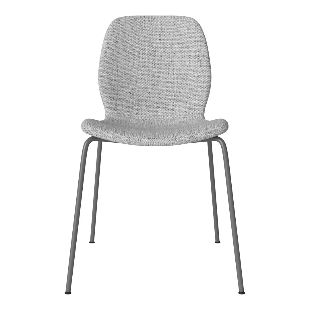 Seed Dining Chair - Upholstered -  Steel Base, Grey Lacquered - Image 53