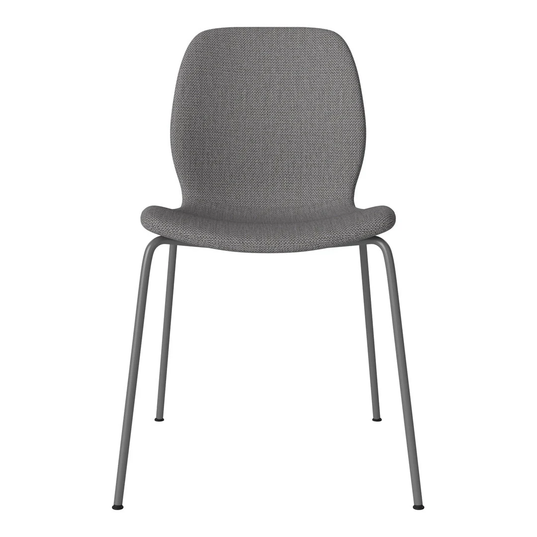 Seed Dining Chair - Upholstered -  Steel Base, Grey Lacquered - Image 59