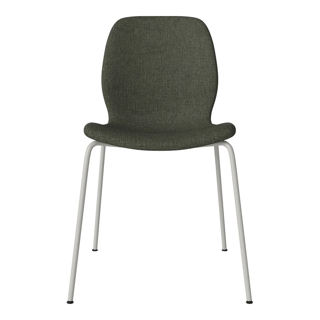 Seed Dining Chair - Upholstered -  Steel Base, Grey Lacquered - Image 63