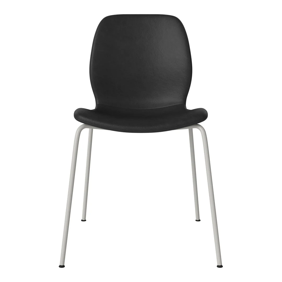 Seed Dining Chair - Upholstered -  Steel Base, Grey Lacquered - Image 71