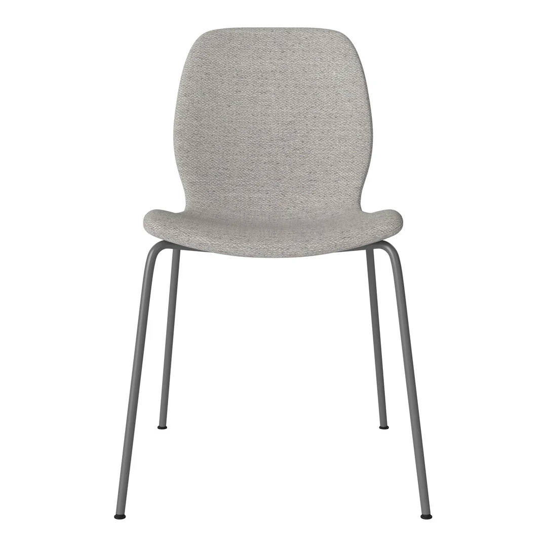 Seed Dining Chair - Upholstered -  Steel Base, Grey Lacquered - Image 72