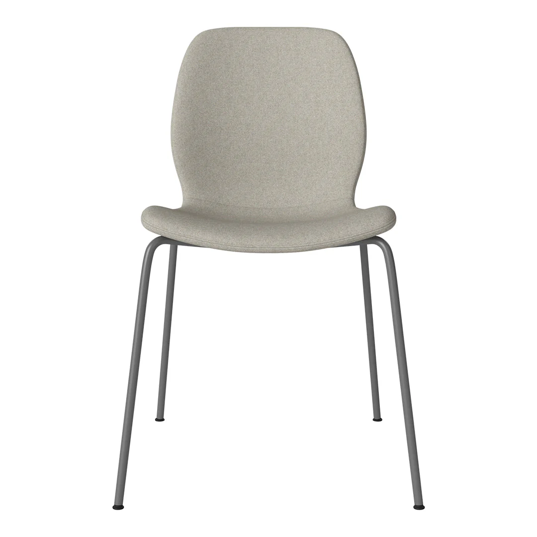Seed Dining Chair - Upholstered -  Steel Base, Grey Lacquered - Image 76