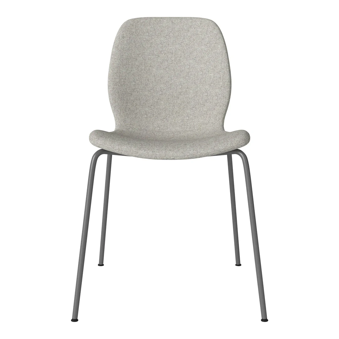 Seed Dining Chair - Upholstered -  Steel Base, Grey Lacquered - Image 79