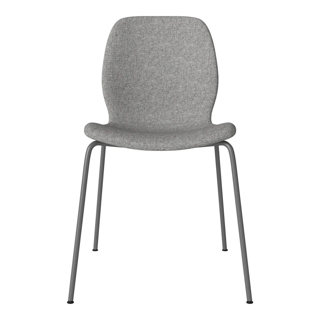 Seed Dining Chair - Upholstered -  Steel Base, Grey Lacquered - Image 80