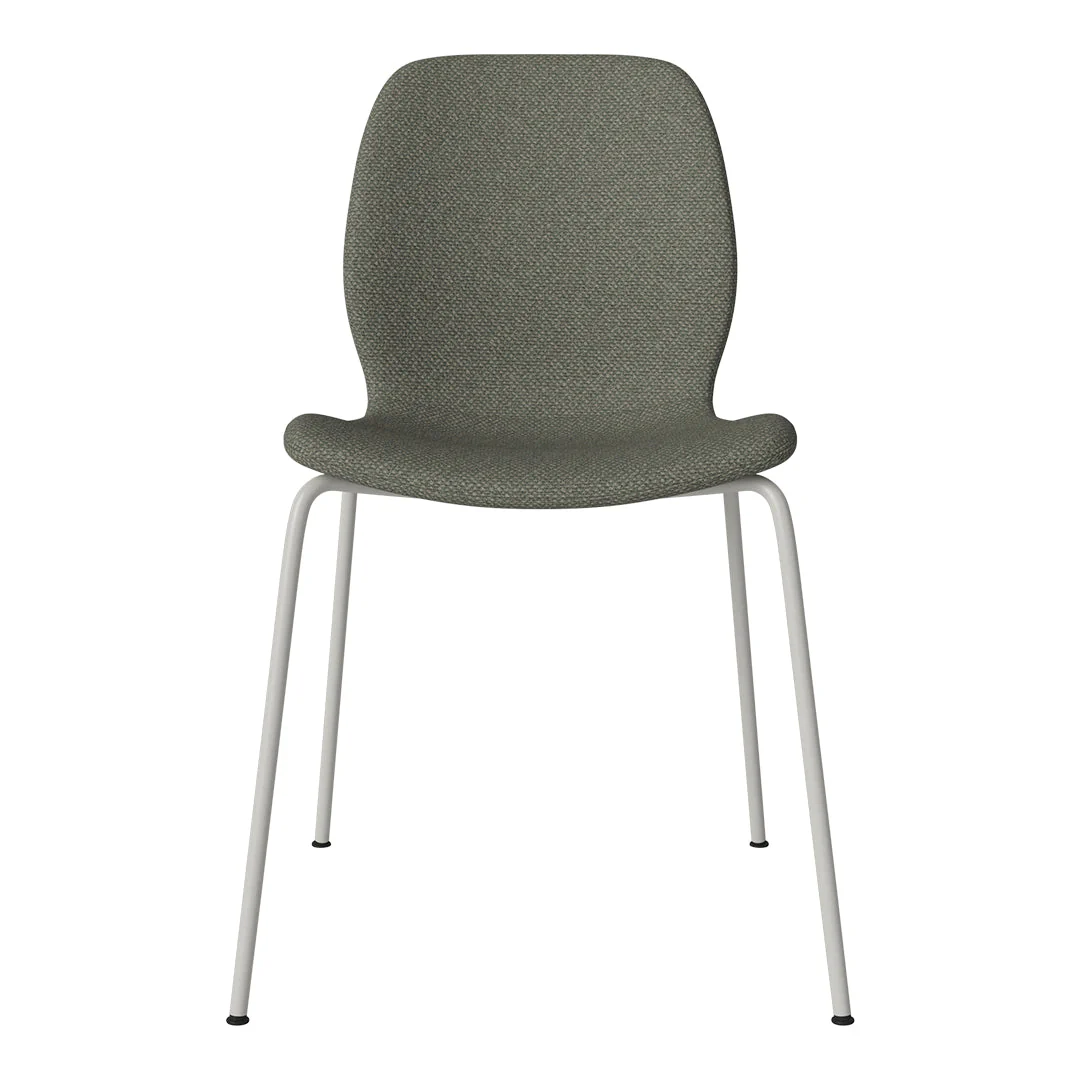 Seed Dining Chair - Upholstered -  Steel Base, Grey Lacquered - Image 85