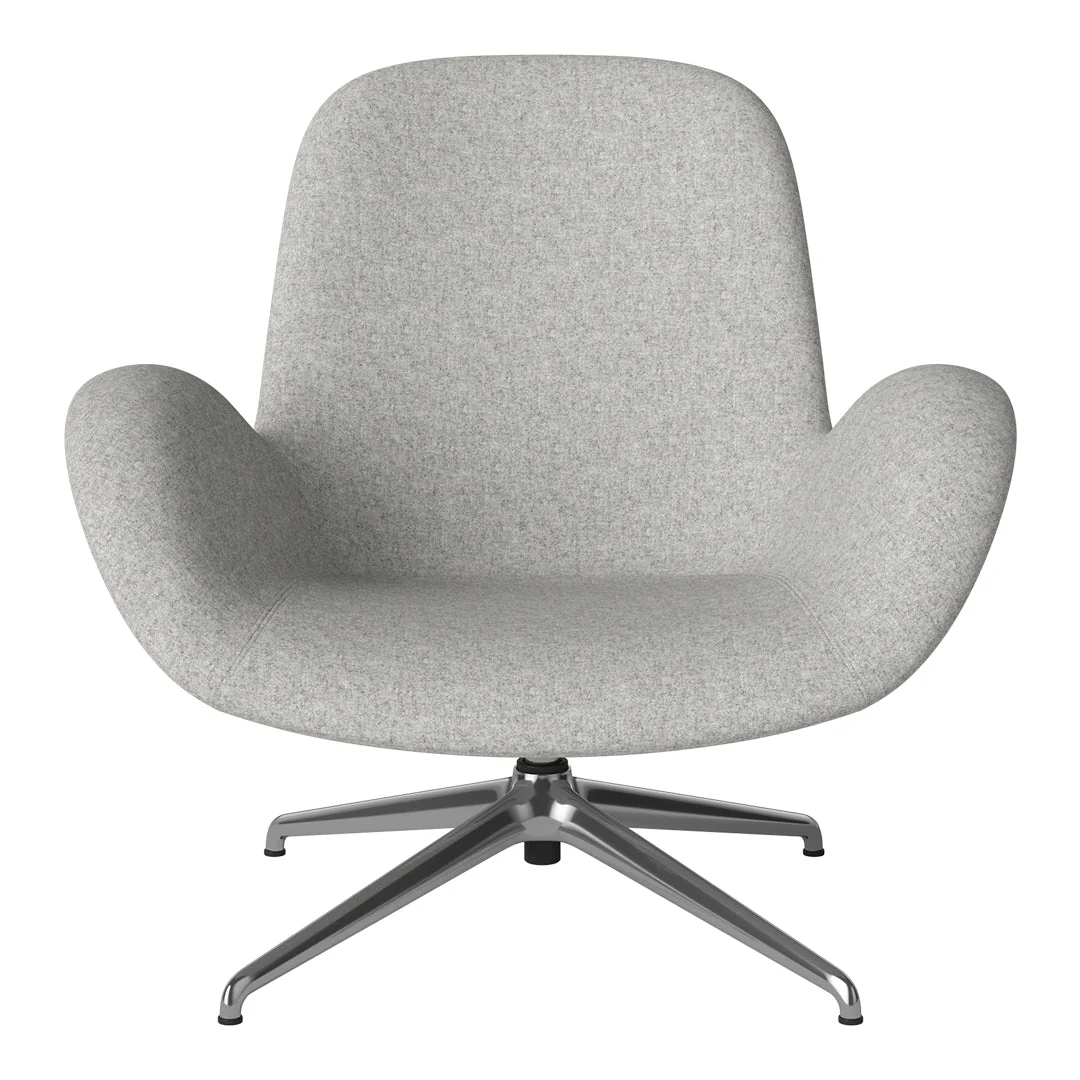 Seed Lounge Armchair - Upholstered - 4-Star Base - Chrome - Image 21