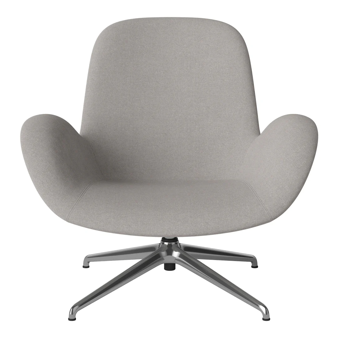 Seed Lounge Armchair - Upholstered - 4-Star Base - Chrome - Image 24