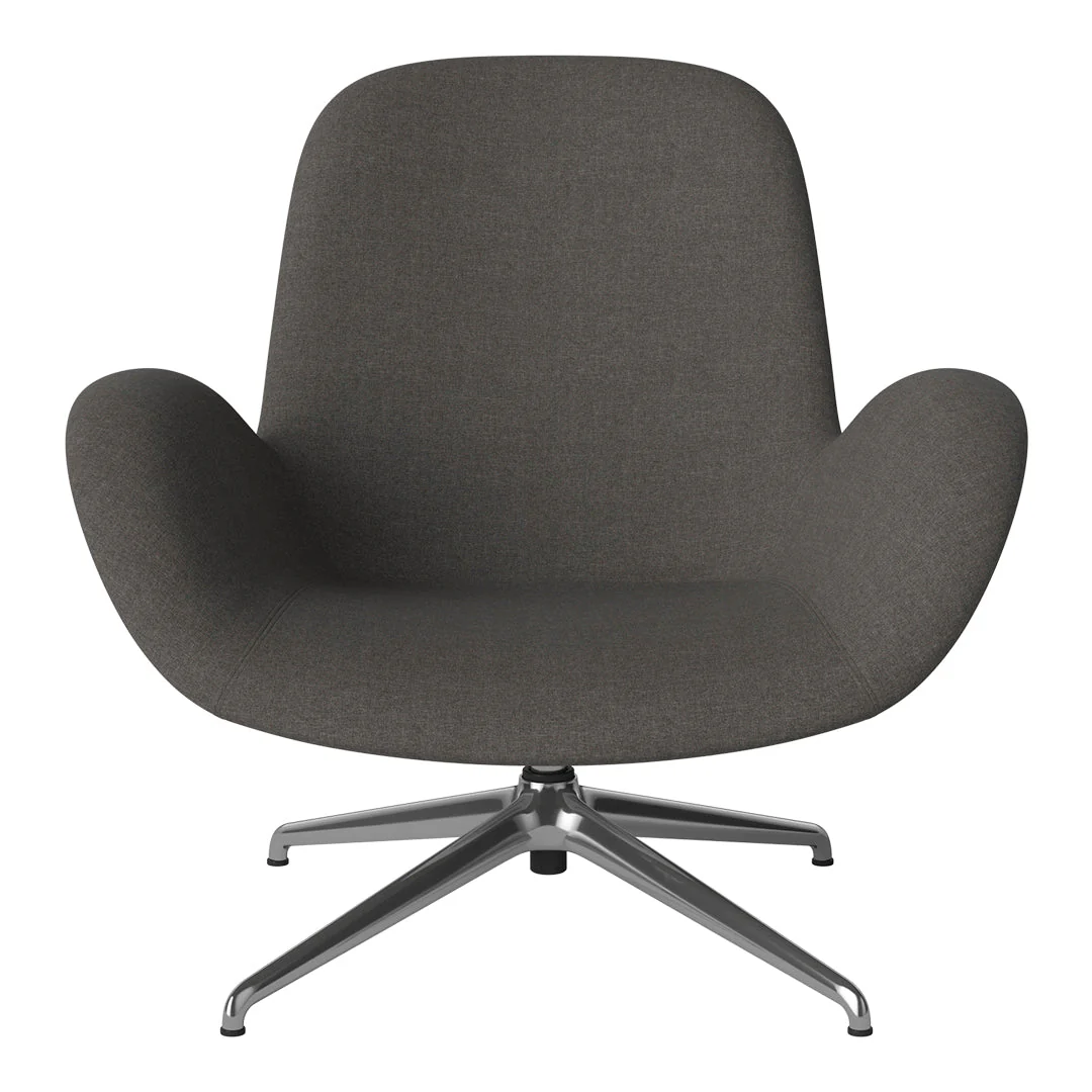 Seed Lounge Armchair - Upholstered - 4-Star Base - Chrome - Image 28