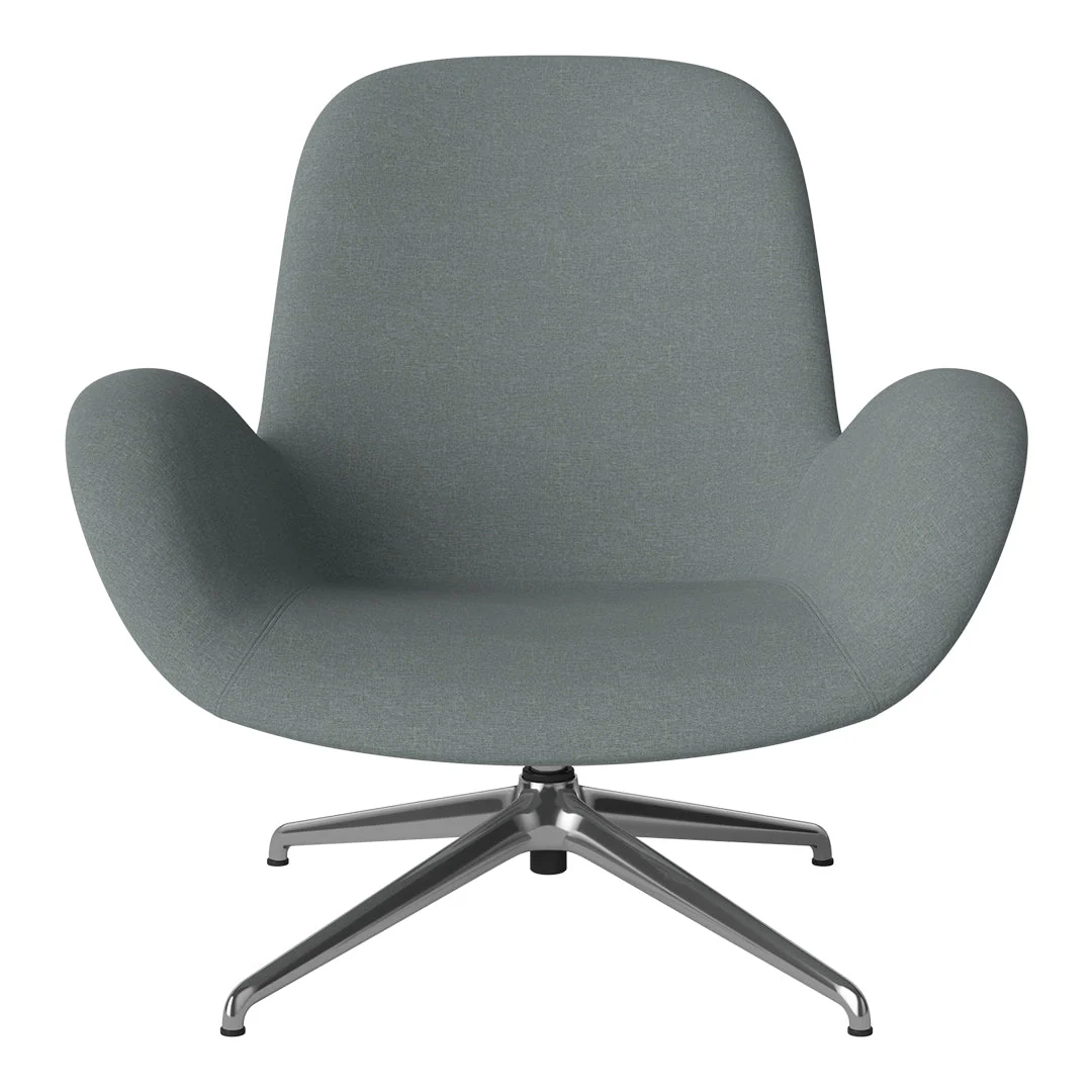 Seed Lounge Armchair - Upholstered - 4-Star Base - Chrome - Image 29