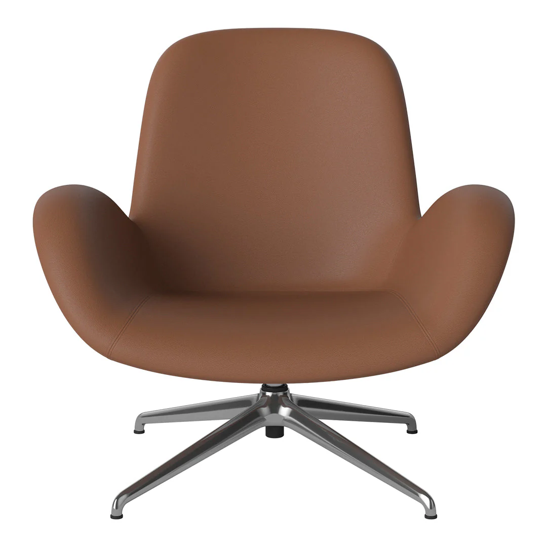 Seed Lounge Armchair - Upholstered - 4-Star Base - Chrome - Image 31