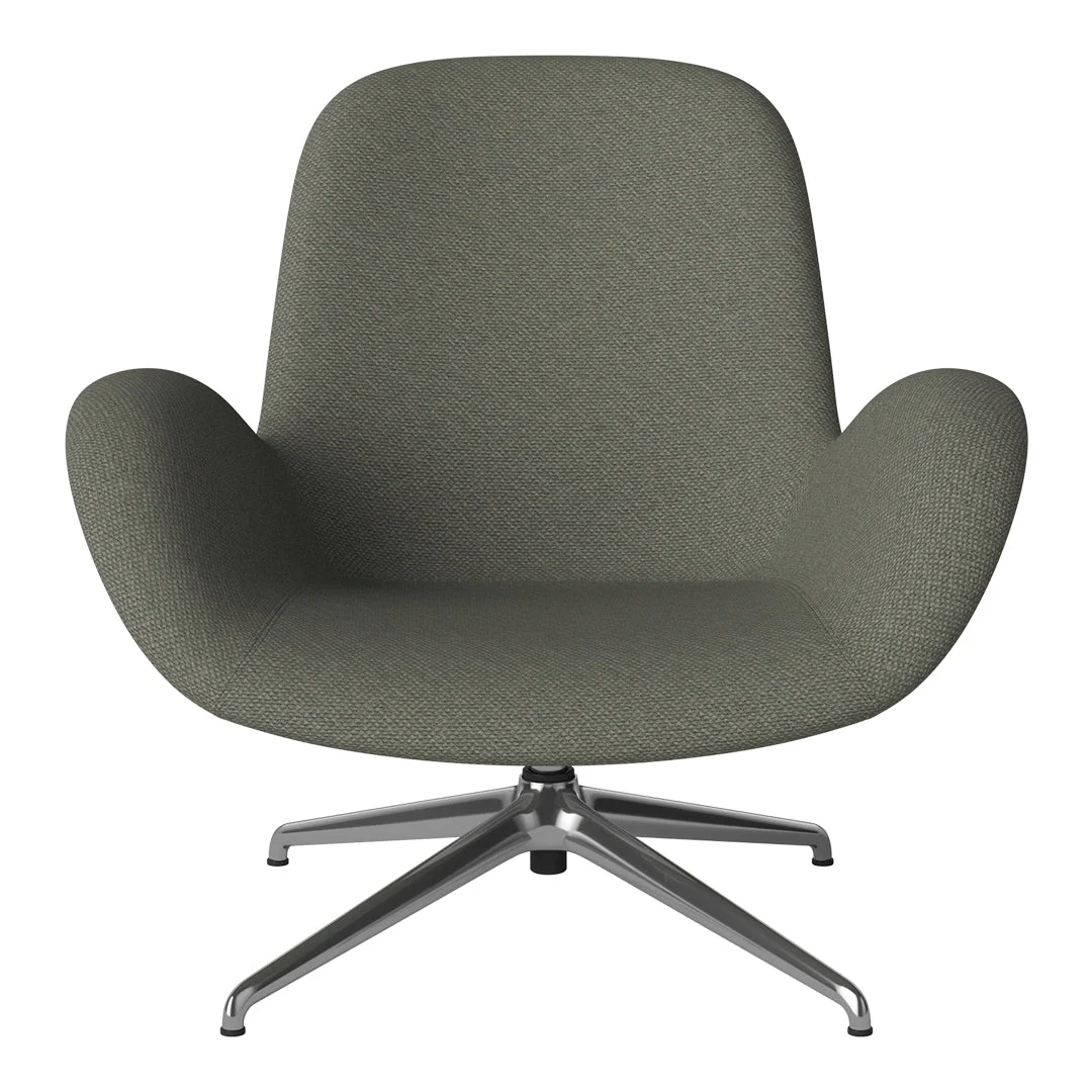 Seed Lounge Armchair - Upholstered - 4-Star Base - Chrome - Image 35