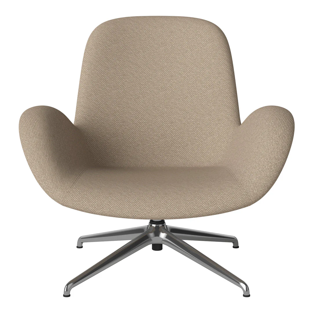 Seed Lounge Armchair - Upholstered - 4-Star Base - Chrome - Image 36