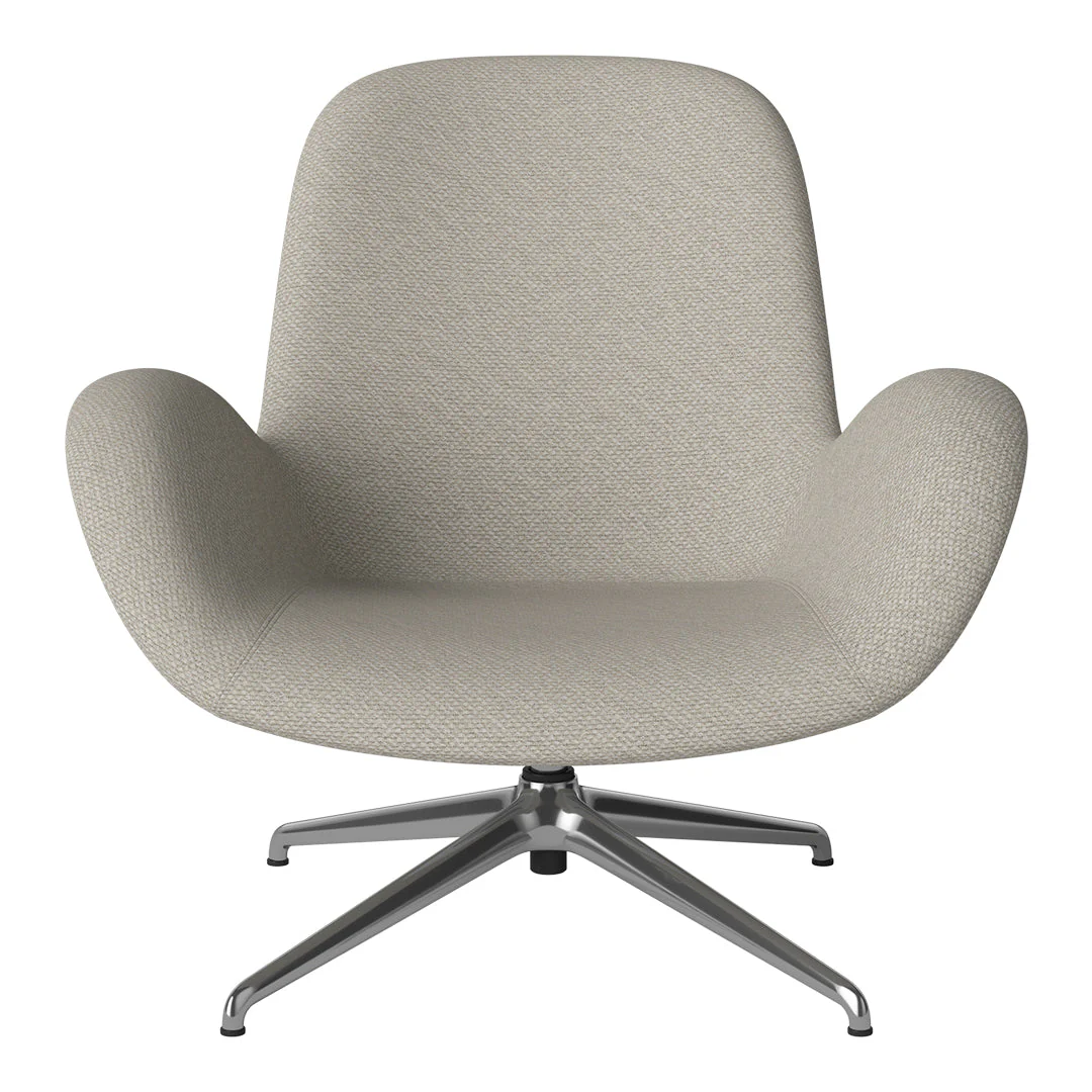 Seed Lounge Armchair - Upholstered - 4-Star Base - Chrome - Image 37