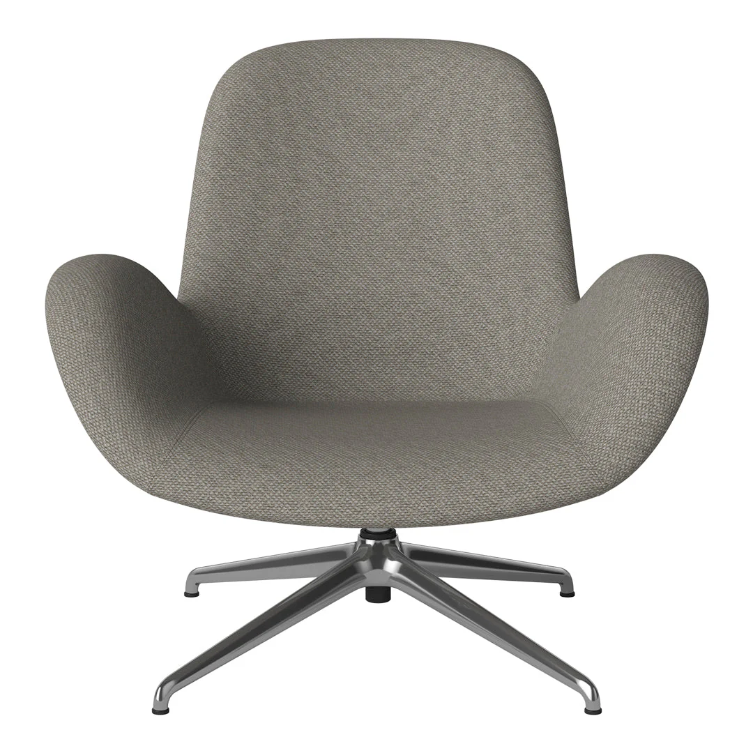 Seed Lounge Armchair - Upholstered - 4-Star Base - Chrome - Image 38