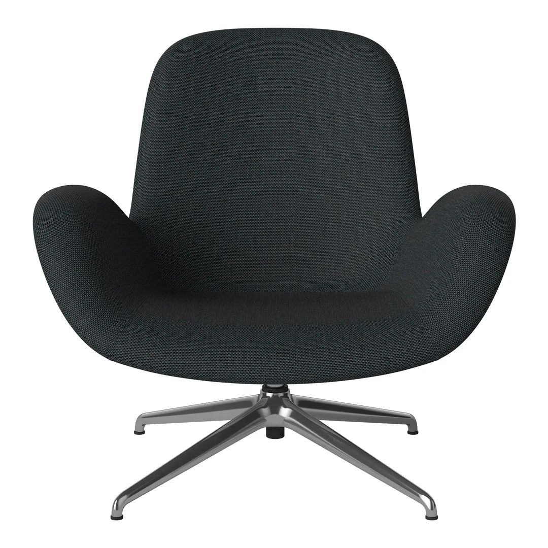 Seed Lounge Armchair - Upholstered - 4-Star Base - Chrome - Image 42
