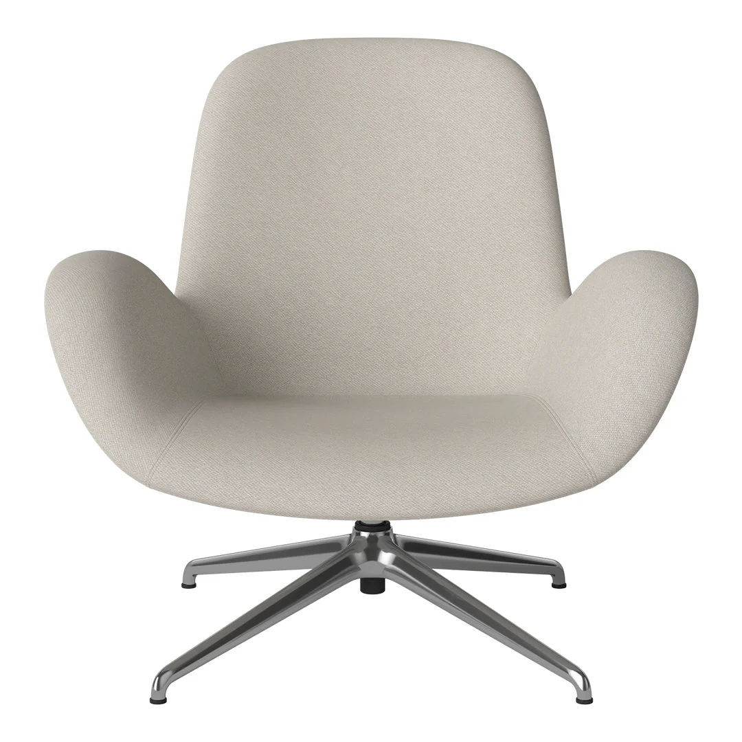 Seed Lounge Armchair - Upholstered - 4-Star Base - Chrome - Image 44