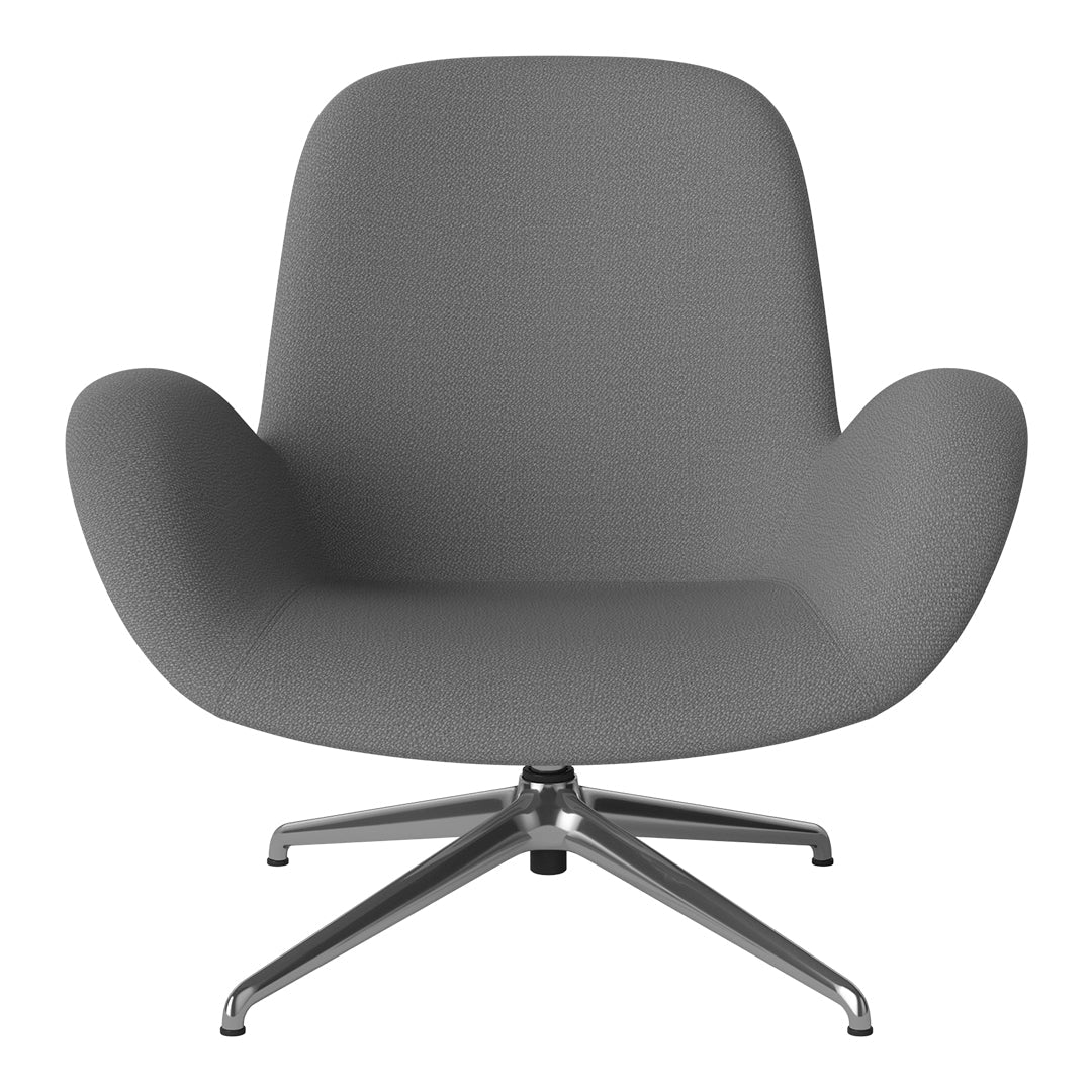 Seed Lounge Armchair - Upholstered - 4-Star Base - Chrome - Image 45