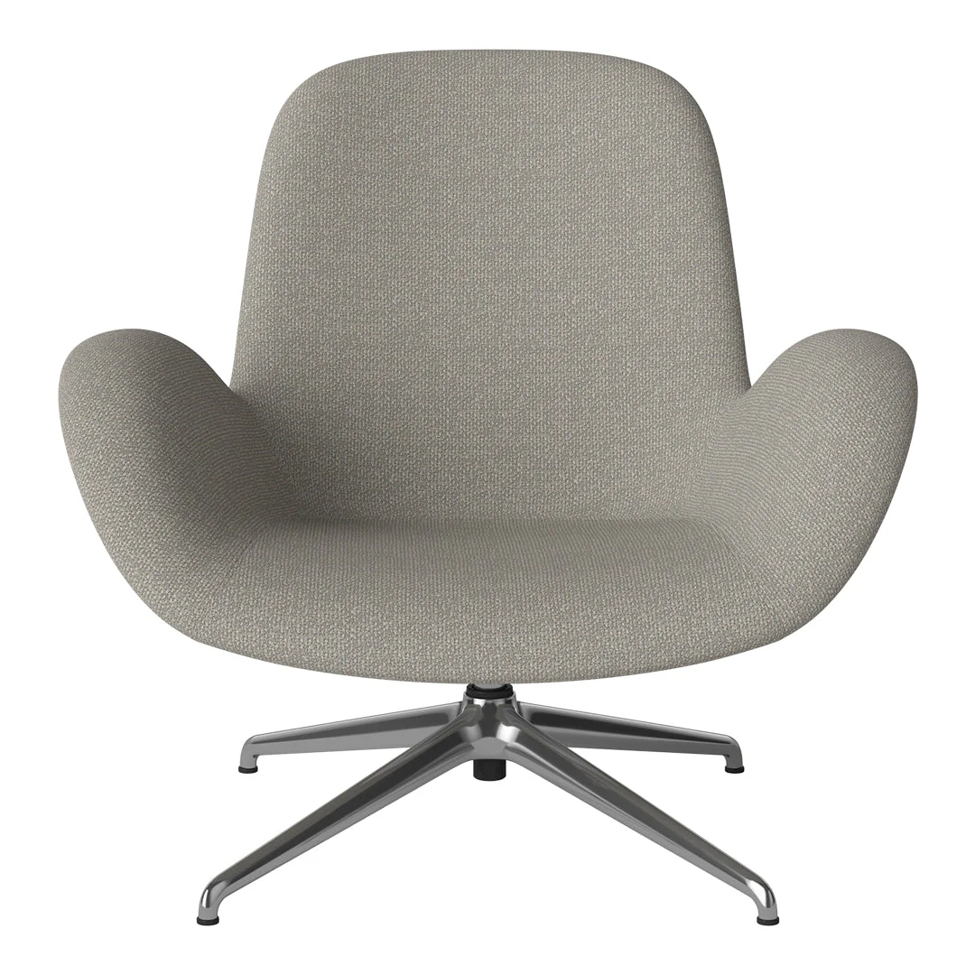 Seed Lounge Armchair - Upholstered - 4-Star Base - Chrome - Image 46