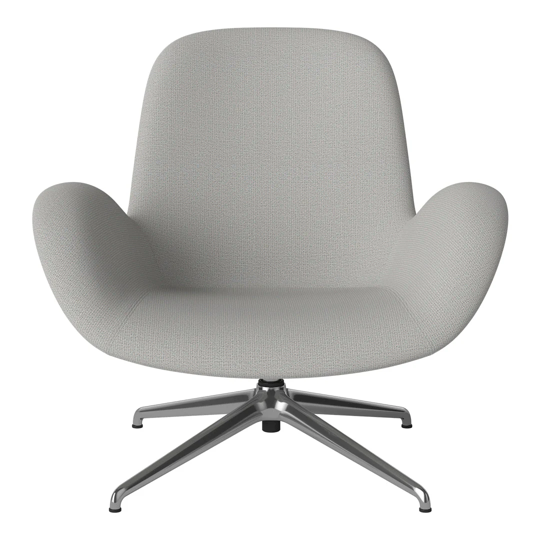 Seed Lounge Armchair - Upholstered - 4-Star Base - Chrome - Image 49