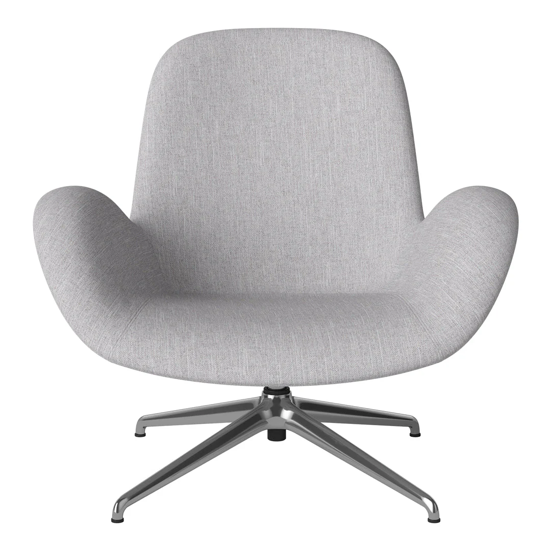 Seed Lounge Armchair - Upholstered - 4-Star Base - Chrome - Image 55