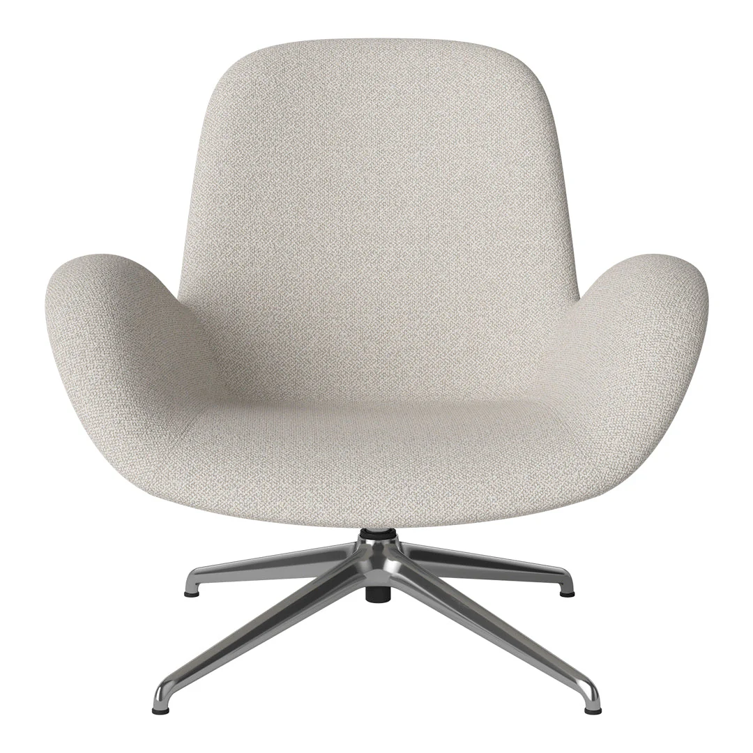 Seed Lounge Armchair - Upholstered - 4-Star Base - Chrome - Image 59