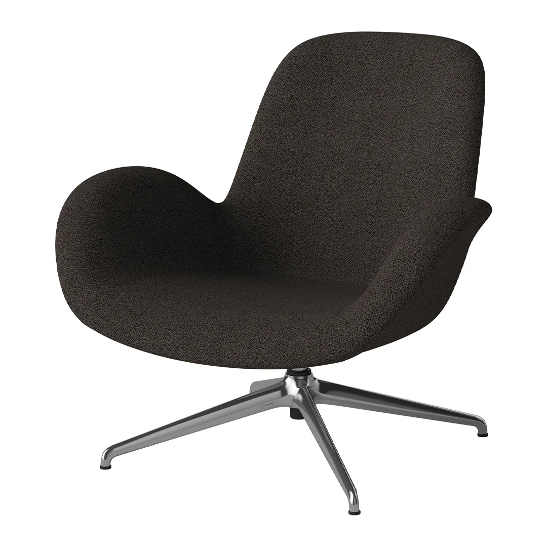 Seed Lounge Armchair - Upholstered - 4-Star Base - Chrome - Image 60