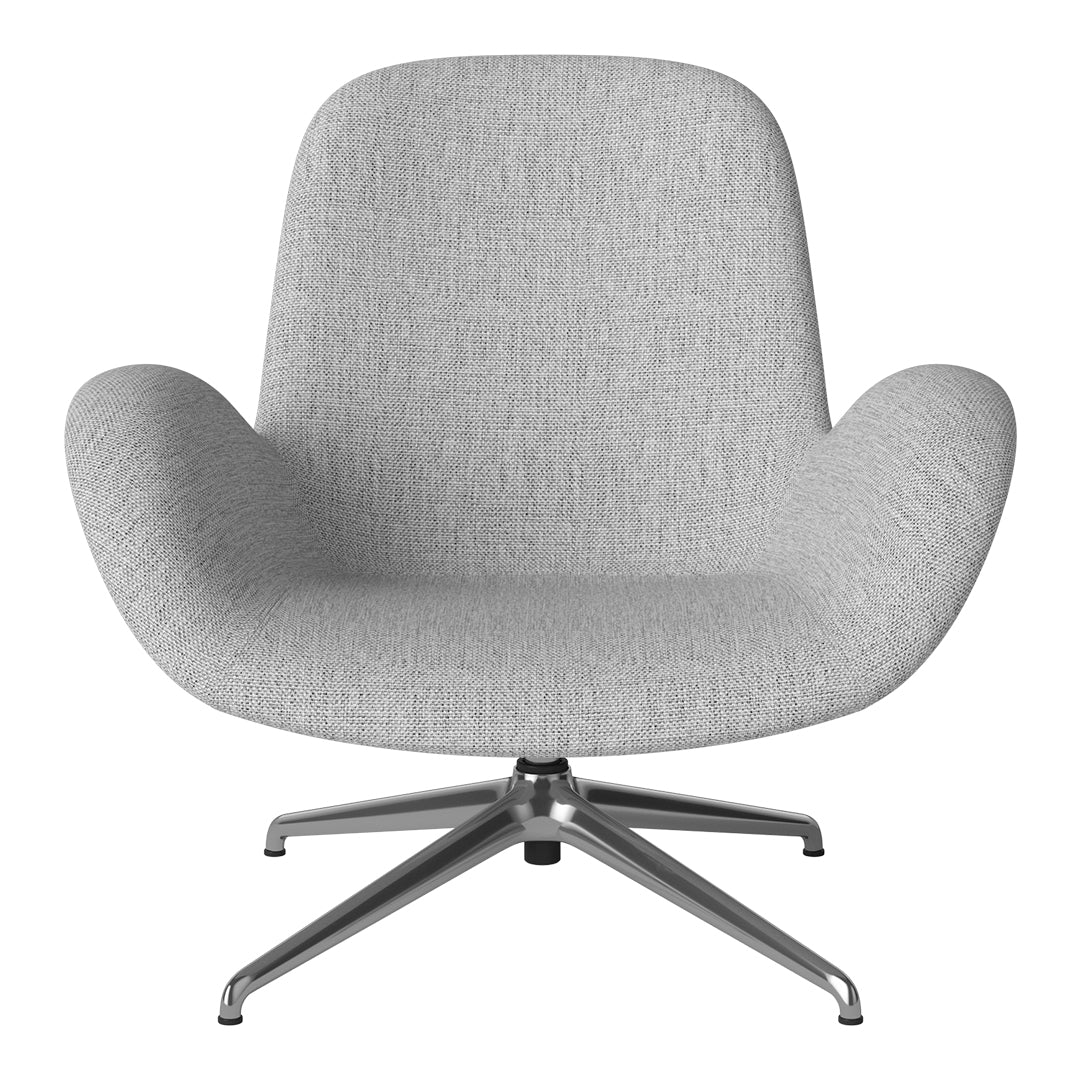 Seed Lounge Armchair - Upholstered - 4-Star Base - Chrome - Image 63