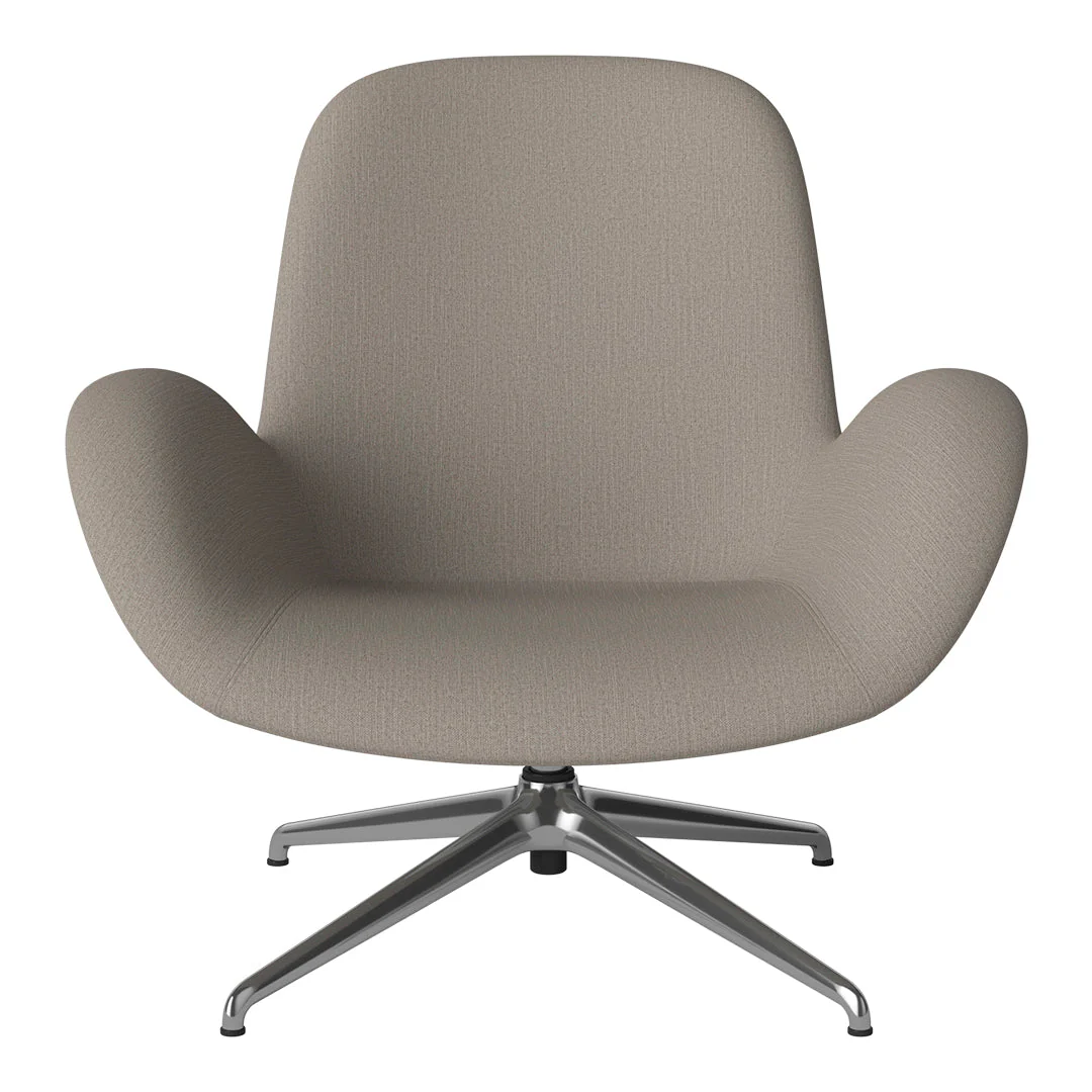Seed Lounge Armchair - Upholstered - 4-Star Base - Chrome - Image 67