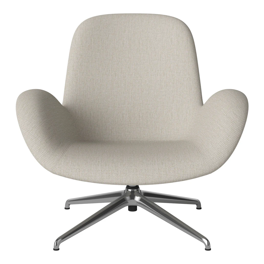Seed Lounge Armchair - Upholstered - 4-Star Base - Chrome - Image 71