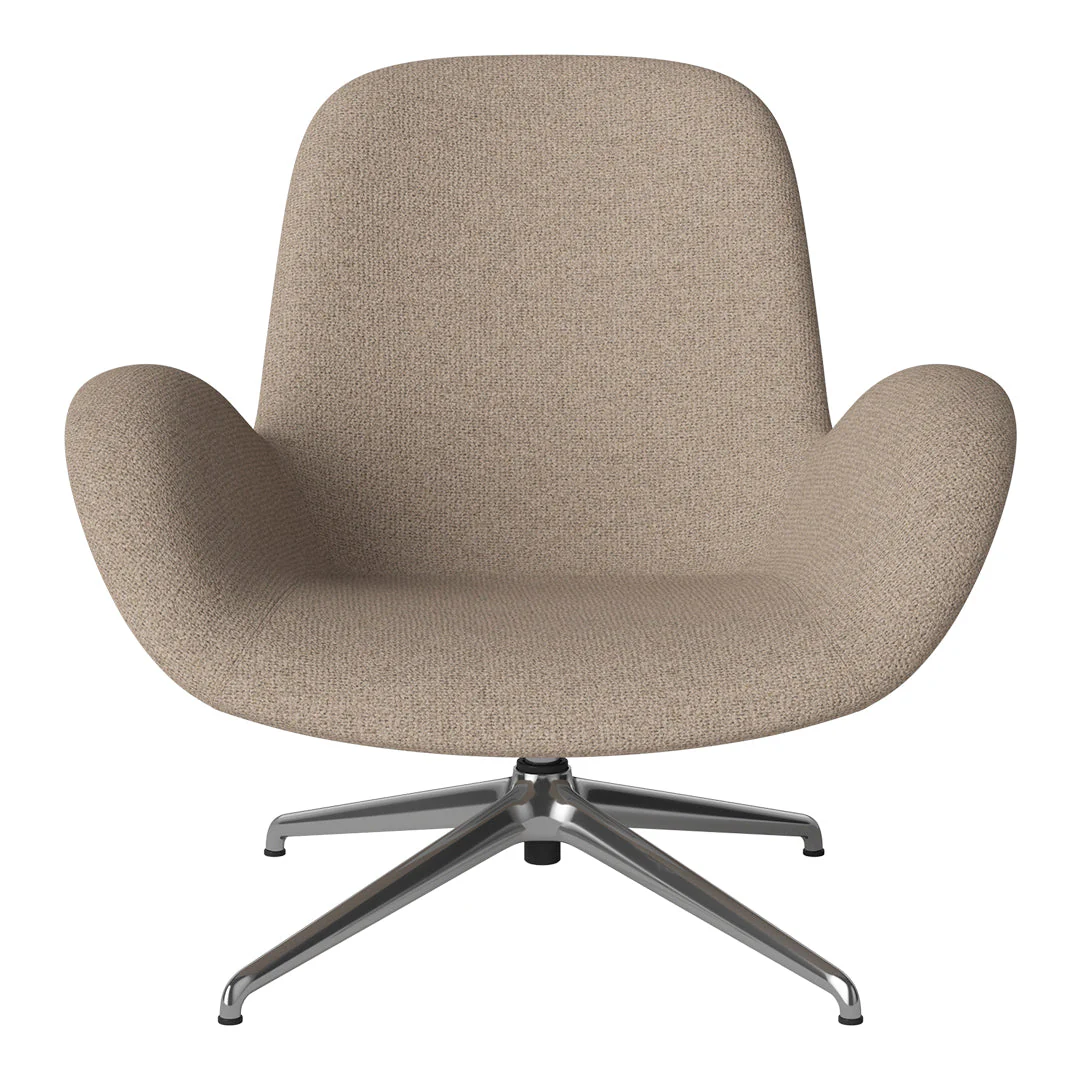 Seed Lounge Armchair - Upholstered - 4-Star Base - Chrome - Image 79