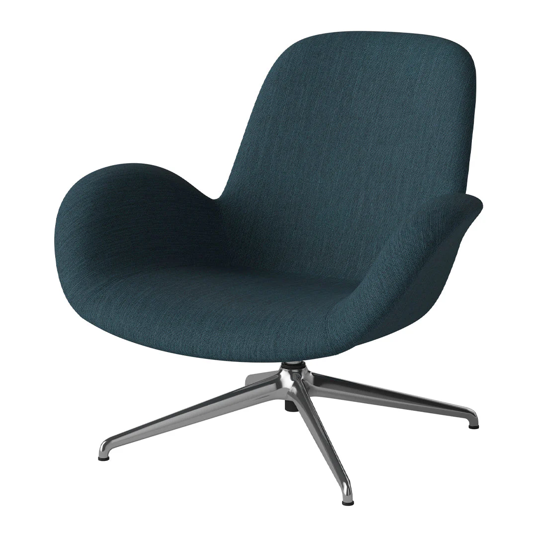 Seed Lounge Armchair - Upholstered - 4-Star Base - Chrome - Image 80