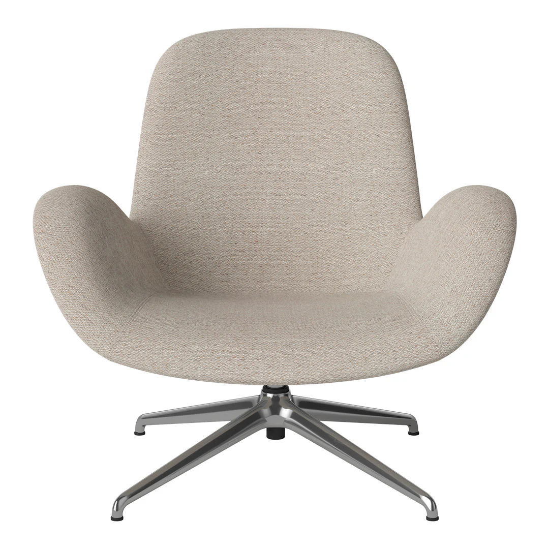 Seed Lounge Armchair - Upholstered - 4-Star Base - Chrome - Image 83