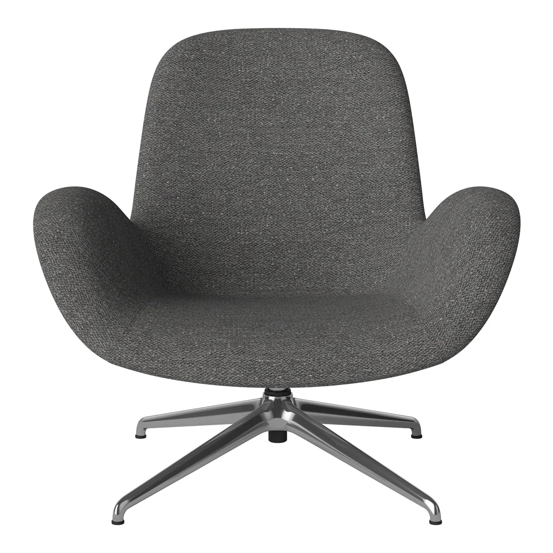 Seed Lounge Armchair - Upholstered - 4-Star Base - Chrome - Image 86
