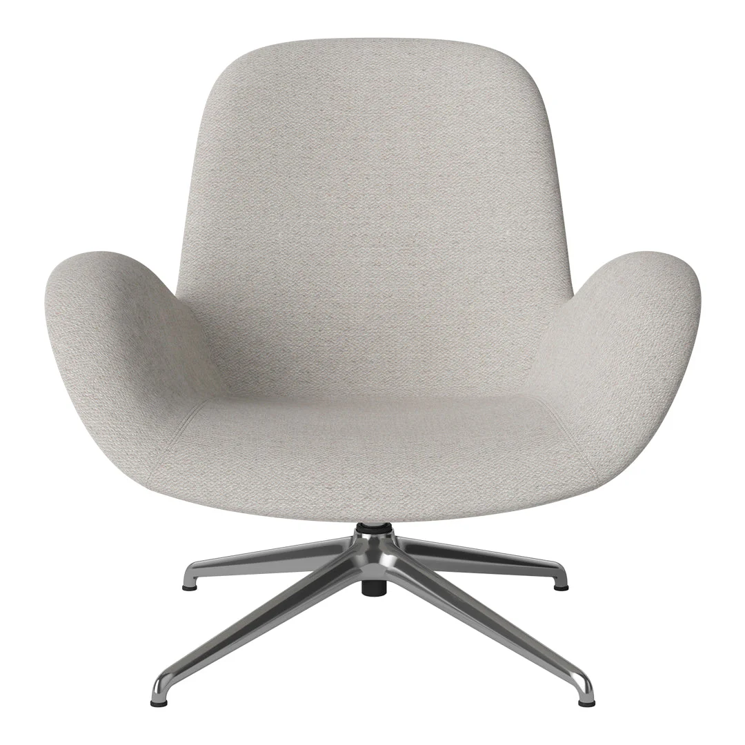 Seed Lounge Armchair - Upholstered - 4-Star Base - Chrome - Image 87