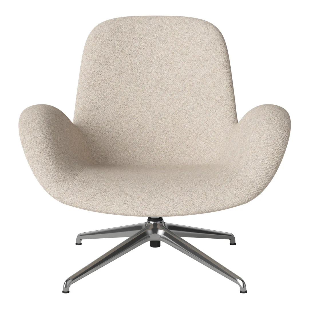 Seed Lounge Armchair - Upholstered - 4-Star Base - Chrome - Image 93