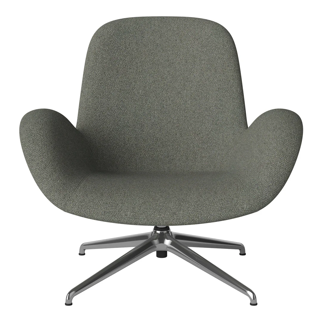 Seed Lounge Armchair - Upholstered - 4-Star Base - Chrome - Image 95