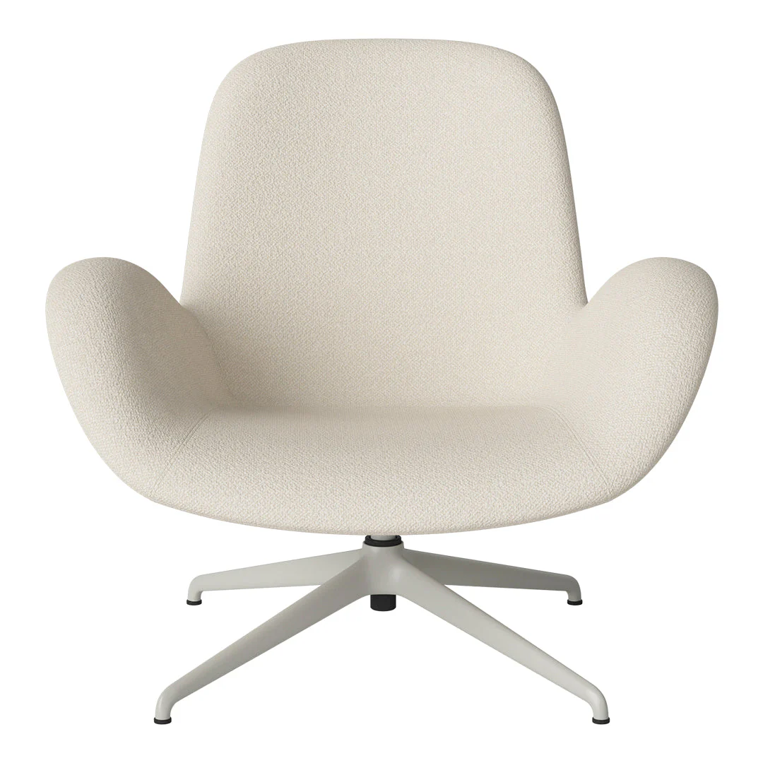 Seed Lounge Armchair - Upholstered - 4-Star Base - Grey Lacquered Steel - Image 28