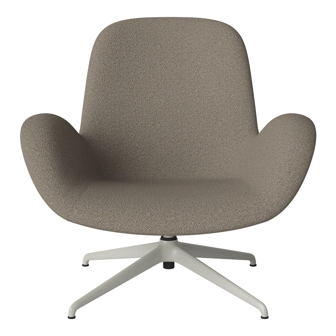 Seed Lounge Armchair - Upholstered - 4-Star Base - Grey Lacquered Steel - Image 29