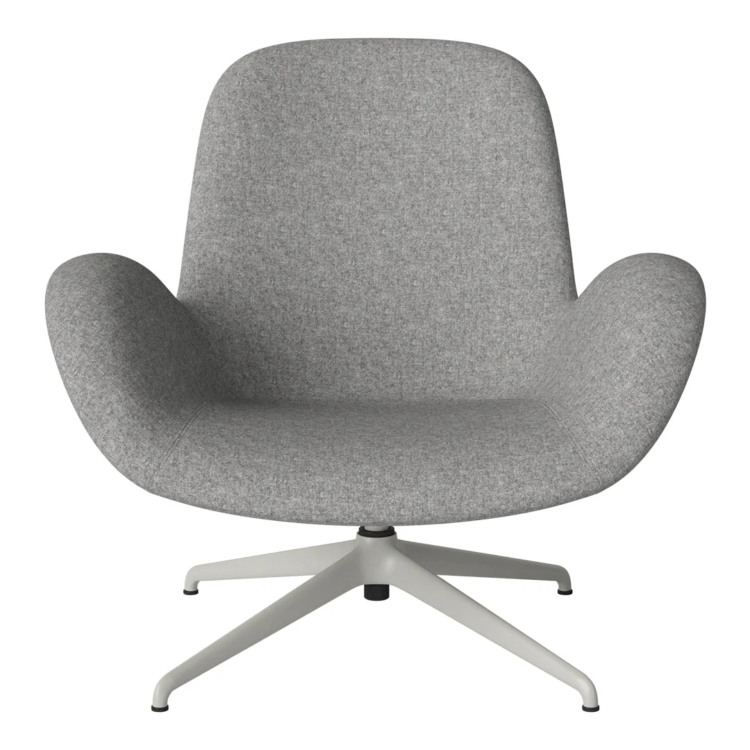 Seed Lounge Armchair - Upholstered - 4-Star Base - Grey Lacquered Steel - Image 32
