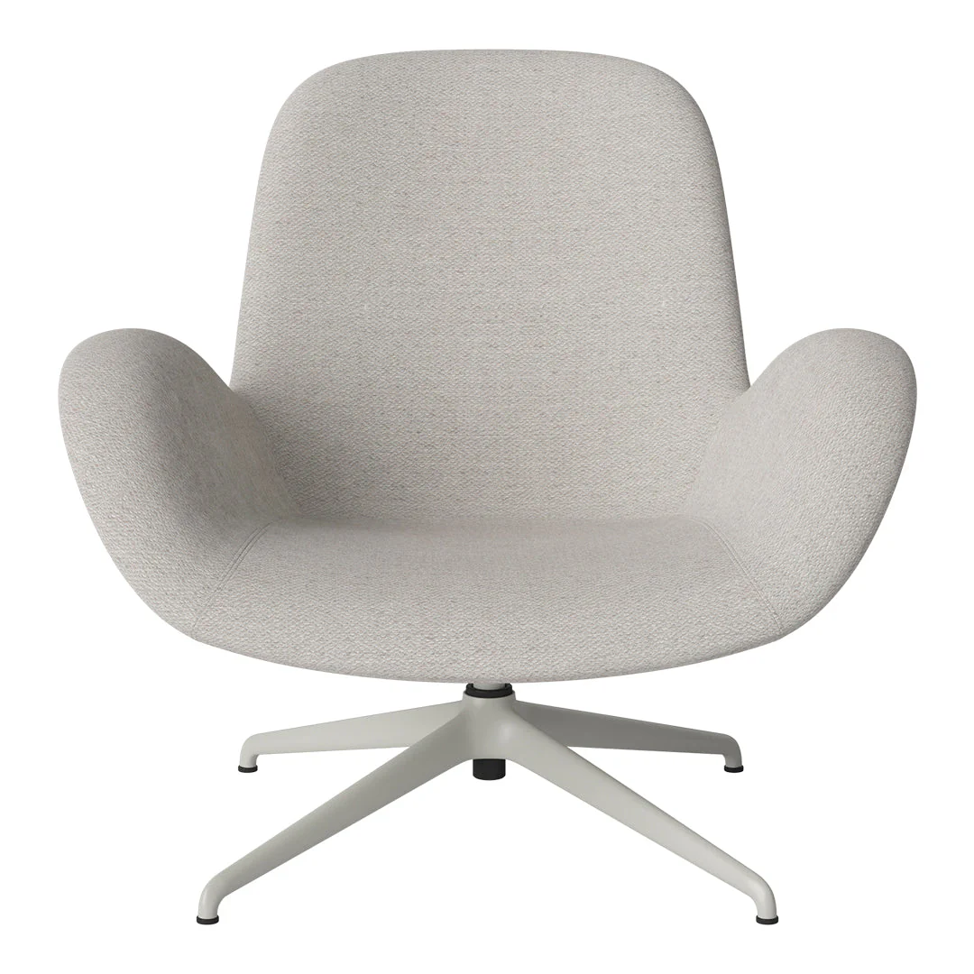Seed Lounge Armchair - Upholstered - 4-Star Base - Grey Lacquered Steel - Image 37