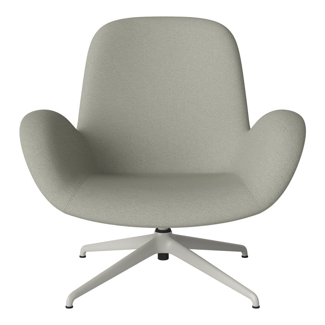 Seed Lounge Armchair - Upholstered - 4-Star Base - Grey Lacquered Steel - Image 38