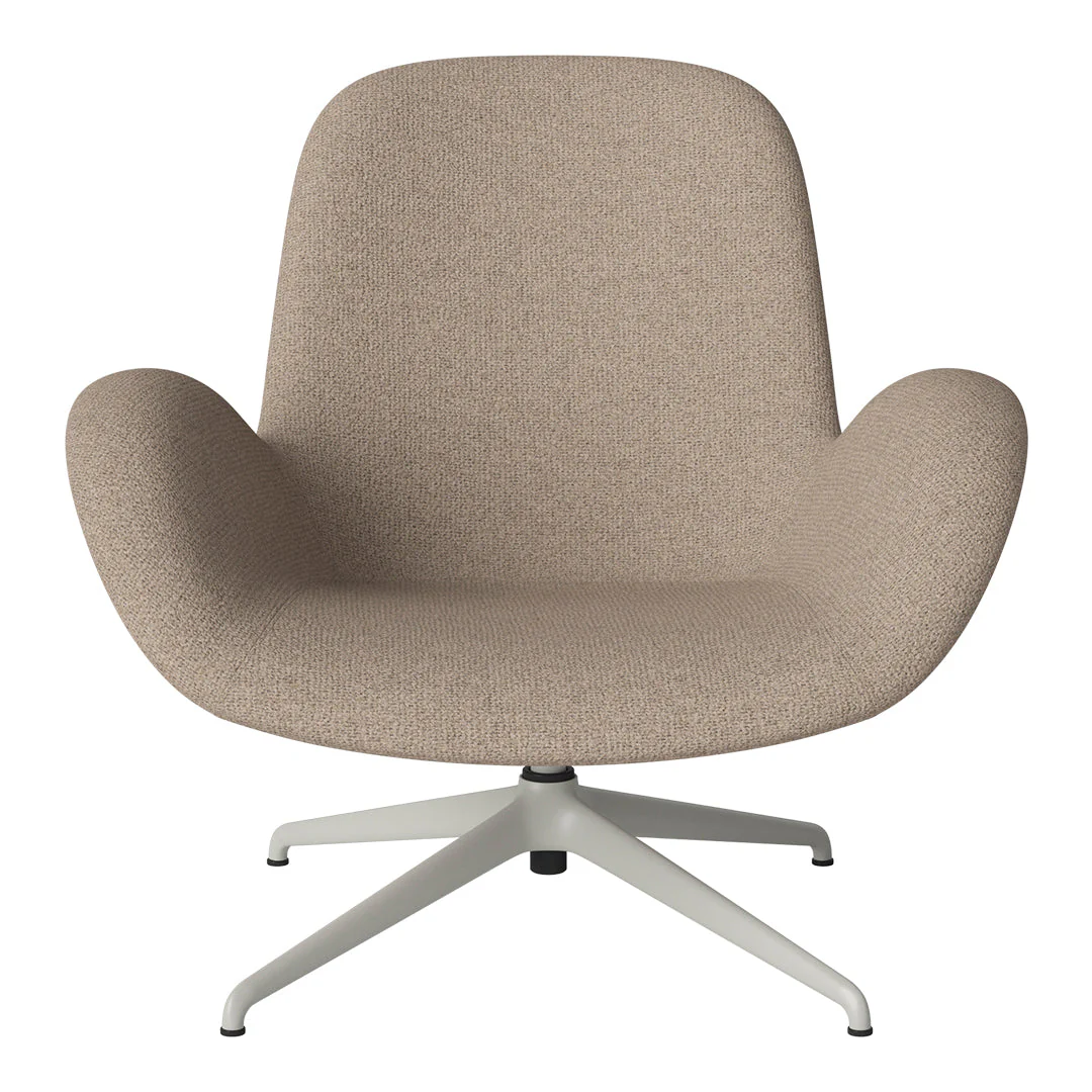 Seed Lounge Armchair - Upholstered - 4-Star Base - Grey Lacquered Steel - Image 42