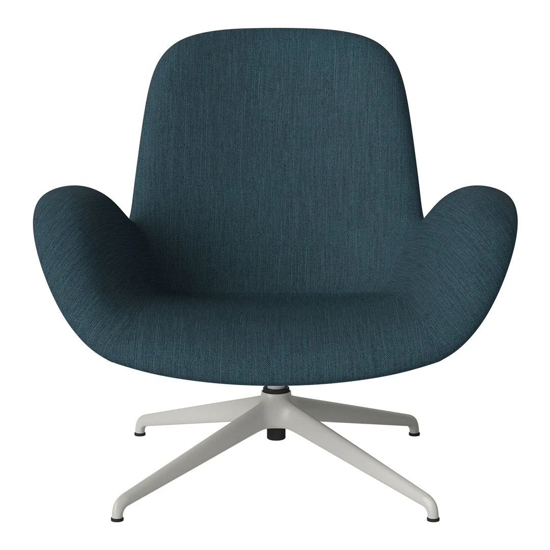 Seed Lounge Armchair - Upholstered - 4-Star Base - Grey Lacquered Steel - Image 49