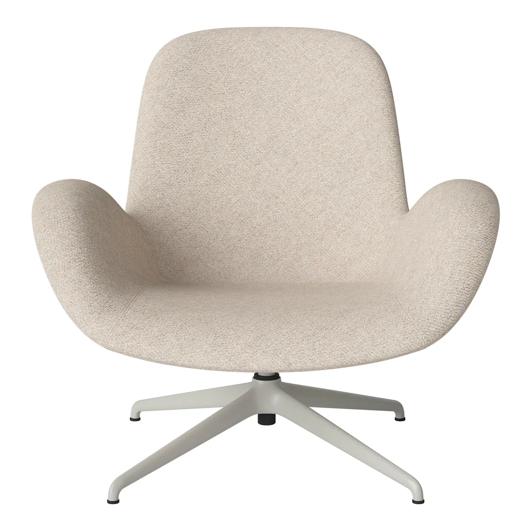 Seed Lounge Armchair - Upholstered - 4-Star Base - Grey Lacquered Steel - Image 55
